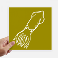 thumbnail image 1 of Mer Nourriture Calmar Art Déco Mode Autocollant Tags Mur Image Ordinateur Portable Décalque Auto-Adhésif, 1 of 1