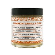 Nature's Apothecary - Pumpkin Vanilla Chai Hand-Poured Pure Beeswax Candle - 4 oz