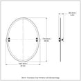 thumbnail image 3 of Frameless Oval Tilt Mirror with Beveled Edge, 3 of 6