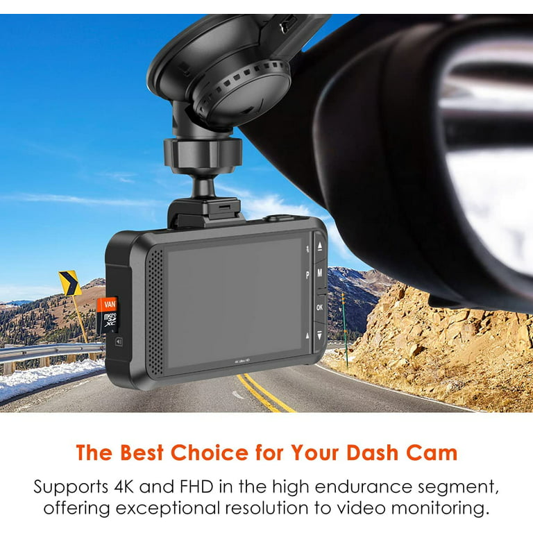 ROVE R2-4K Dash Cam  128GB Micro SD Card 