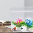 thumbnail image 3 of Small Fish Tank, Aquarium Tank with Clamp Light, Wall Mounted Filter, Anti Slip Base, Aquarium Starter Kit, Square Fish Tank for Living Room Office Decor, 3 of 9