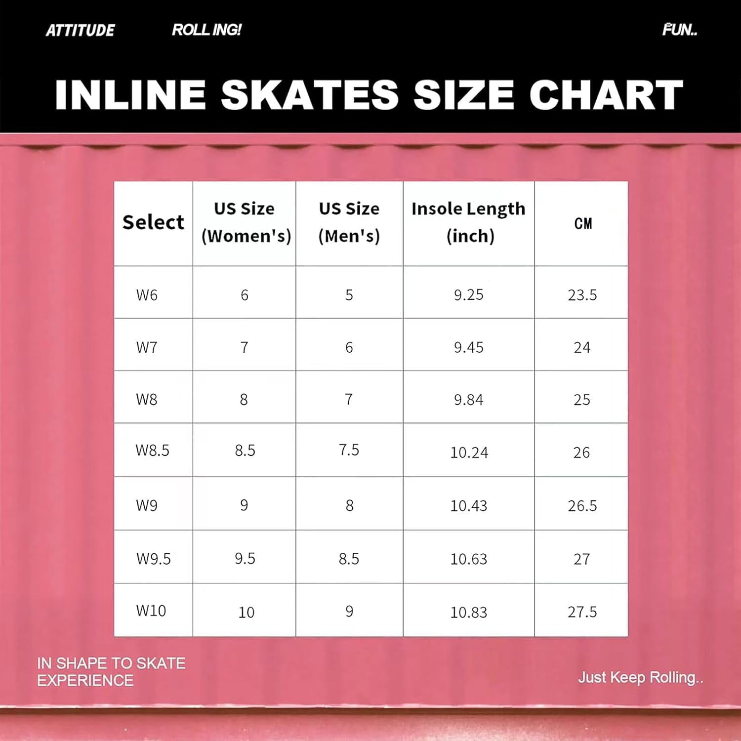 Inline Skates for Women Girls - Adult Inline Skates for Outdoor and Indoor, with Durable Outer Shell and Ankle Support, ABEC-7 Bearings, Solid and Comfortable