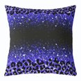 thumbnail image 1 of YST Purple Blue Leopard Pillow Cover 20x20 Inch,Ombre Gradient Throw Pillow Cover for Sofa,Rustic Farmhouse Cheetah Decorative Pillow Cover,Modern Sequins Galaxy Cushion Cover, 1 of 1