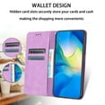thumbnail image 2 of Decase Luxury Retro Leather Wallet Case for Samsung Galaxy A54 5G,Retro Elephant Texture PU Leather Flip Cover with Card Holder Slots, Shockproof Rugged Magnetic Folio Phone Case,Purple, 2 of 7