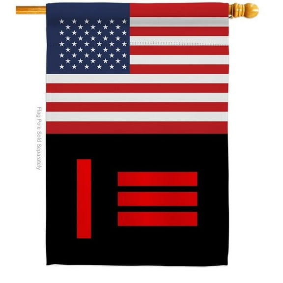 Americana Home & Garden H148040-BO US Master Slave Pride Support 28 x 40 in. Double-Sided Decorative Vertical House Flags for Decoration Banner Garden Yard Gift