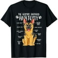 thumbnail image 2 of Funny Anatomy German Shepherd Dog Owner T-Shirt, 2 of 3