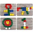 thumbnail image 4 of 100 Pcs Puce de Comptage de Couleurs en Bois Ronde Compteur de Maths Jouet d'Apprentissage des Maths pour Enfants, 4 of 10