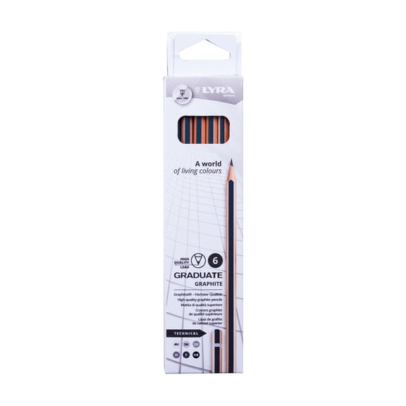 Lyra Graduate Graphite Pencil, Technical Set, 6 Pieces
