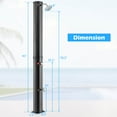 thumbnail image 3 of Costway 15.9 Gallon Solar Heated Outdoor Shower with Shower Head and Foot Shower Tap, 3 of 10