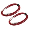 thumbnail image 1 of Unique Bargains 2 PCS Guitar Instrument Cable 10 Feet 1/4 Inch to 1/4 Inch Straight 6.35mm Male Audio Interconnect Cord Braided Red, 1 of 6