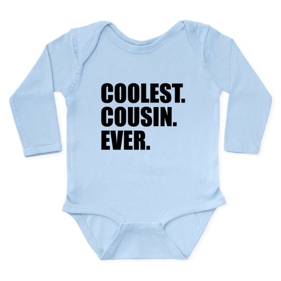 CafePress - Coolest Cousin Ever Body Suit - Long Sleeve Cotton Baby Bodysuit
