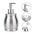 thumbnail image 1 of Dispensador de jabón tipo prensa, baño multifuncional Prensa manual Dispensador de jabón manual Botella de emulsión de acero inoxidable Artesanía excepcional, 1 of 8