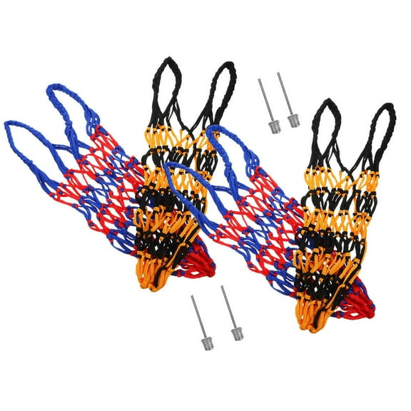 UPOUART 4-Pack Portable Mesh Net Bags Nylon Organizer for Basketball Football Volleyball Storage and Transport