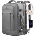 thumbnail image 1 of Mochila AREYTECO Carry On de 50 litros para viajes con portátil de 17 pulgadas, color gris, 1 of 7