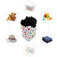 thumbnail image 7 of Yayeee Freestanding Laundry Hamper with Handle Collapsible Large Storage Basket for Clothes, Colorful Triangles, 7 of 7