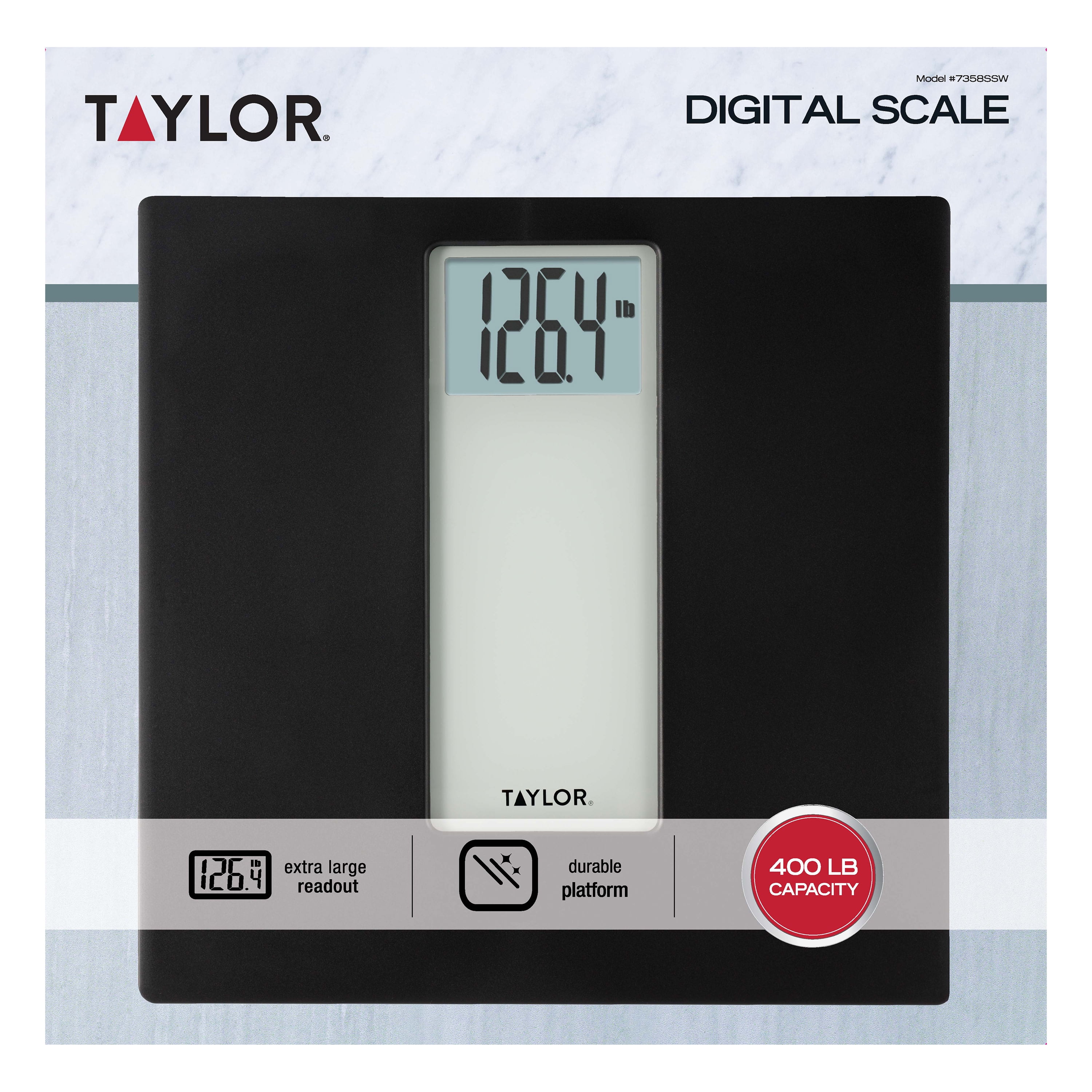 Taylor Digital 550 Lb. Gray Bath Scale - Farr's Hardware