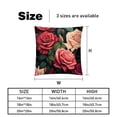 thumbnail image 5 of Rose Covers Set of 2 with Velvet Fabric and Unique Patterns for 16x16, 18x18, 20x20 Inch Throw Pillow Inserts, Throw Pillows, Throw Pillow - for Any Occasion, 5 of 6
