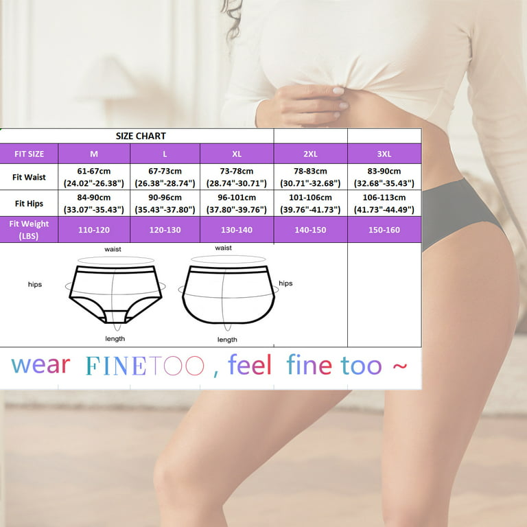 Finetoo 5 Pack Plus Size Underwear for Women Seamless Hi-Cut Panties Soft  Stretch Invisible No Show Briefs M-3XL 