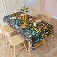 thumbnail image 3 of Boho Bohemia Flower Rectangle Tablecloth 60"x102",Waterproof Polyester Rectangle Table Cloth, Wipeable Spillproof Polyester Tablecloth for Dining, Camping, Indoor and Outdoor, 3 of 6