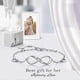 thumbnail image 2 of Womens 925 Sterling Silver Infinity Endless Love Symbol Charm Adjustable Bracelet Mother's Day Gift for Wife Women Girls Mom, 2 of 4