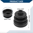 thumbnail image 4 of Kit de bota de junta CV No.495062PA20 de Unique Bargains con abrazaderas para Hyundai Santa Fe 2006-2012, bota de junta de velocidad constante interior, goma fuerte y duradera, 1 juego negro, 4 of 7
