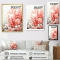 thumbnail image 4 of Designart "Fluid Art Red Coral" Coastal Coral Under Water Floater Framed Canvas Art Print, 4 of 5