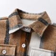 thumbnail image 5 of Plush And Thicken Toddler Flannel Shirt Jacket Plaid Long Sleeve Lapel Button Down Shacket Kids Boys Girls Shirts Coats Fall Tops, 5 of 9