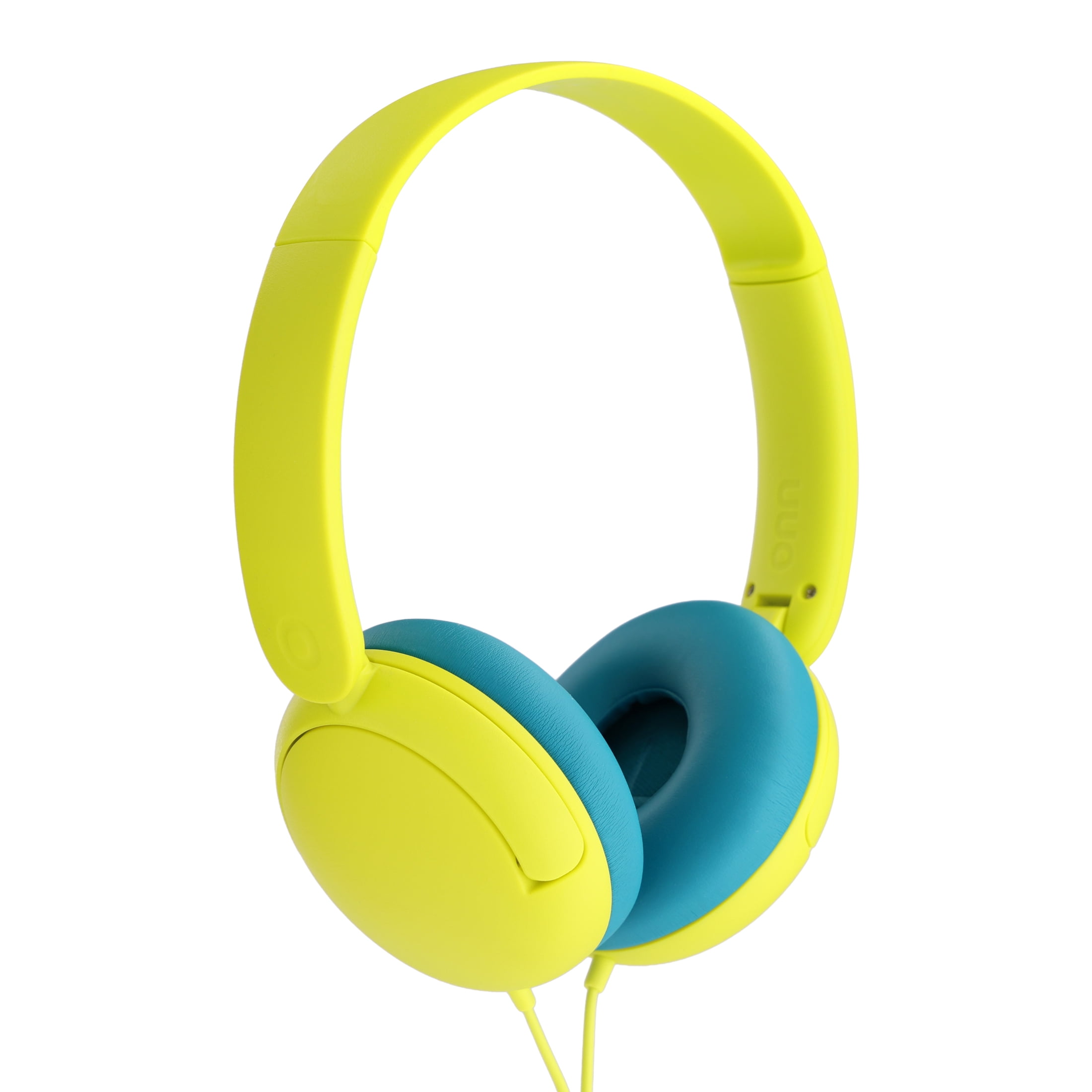 onn On-Ear Headphones with 3.5 mm Connector, Yellow