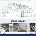 thumbnail image 5 of Mellcom 20x30 ft Heavy Duty Carport with Sides, Metal Carports with Galvanized Steel Frame, Fits 2 Cars, Boats, Farm Equipments, 5 of 7