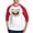 Red/White, variant on CafePress - Cicadas We Are Cicadas Hear Us Roar Flying Insects - Cotton Baseball Jersey, 3/4 Raglan Sleeve Shirt