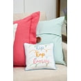 thumbnail image 3 of "Hip Hop Hooray" Easter Cotton Blend Mini Accent Pillow 10" x 10", 3 of 5