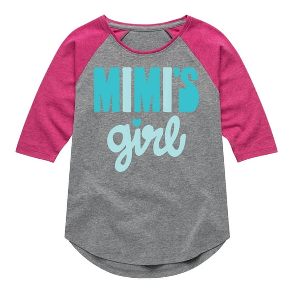 Instant Message - MI'mis Girl - Toddler & Youth Girls Raglan Graphic T-Shirt