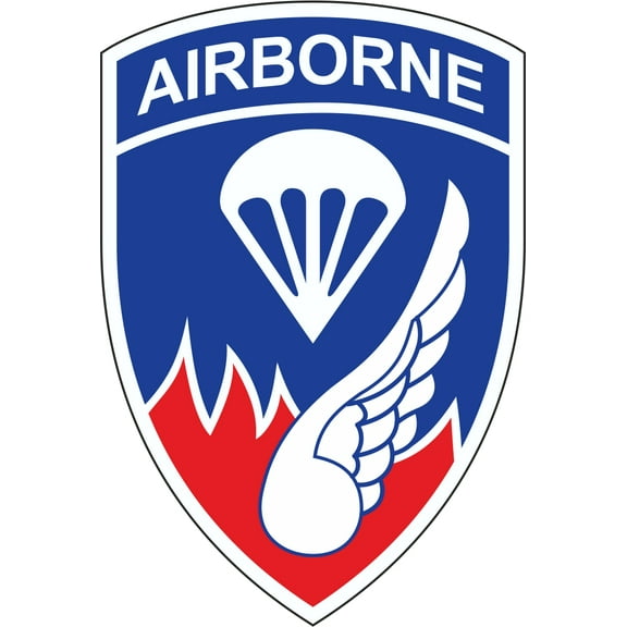 3.8 Inch 187th Infantry Regiment Airborne Patch Decal