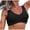 Black, variant on Jamicy Plus Size Blouson Swim Top Sales Striped Printed Fashion Beach Wear Bikinis Tops for Women