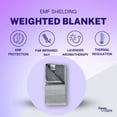 thumbnail image 1 of Couverture Pondérée Anti-Radiation Protection EMF, Signaux Sans Fil, Couverture en Coton Blindage RF et 5G avec Émission de Rayons Infrarouges Lointains - Couverture Lourde Respirante 13.5 lbs pour Adultes, Gris (80x56”), 1 of 10