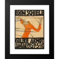 thumbnail image 2 of Egon Schiele 15x18 Black Modern Framed Museum Art Print Titled - Poster of the Schiele Exhibition in the Arnot Gallery (1915), 2 of 5