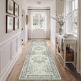 thumbnail image 3 of KUETH 2.5X10 Vintage Runner Rug Machine Washable Rugs for Living Room, Non Slip Flat Pile Rug with Rubber Backing, Boho Rug for Entryway Hallway Kitchen and Corridor, 3 of 11