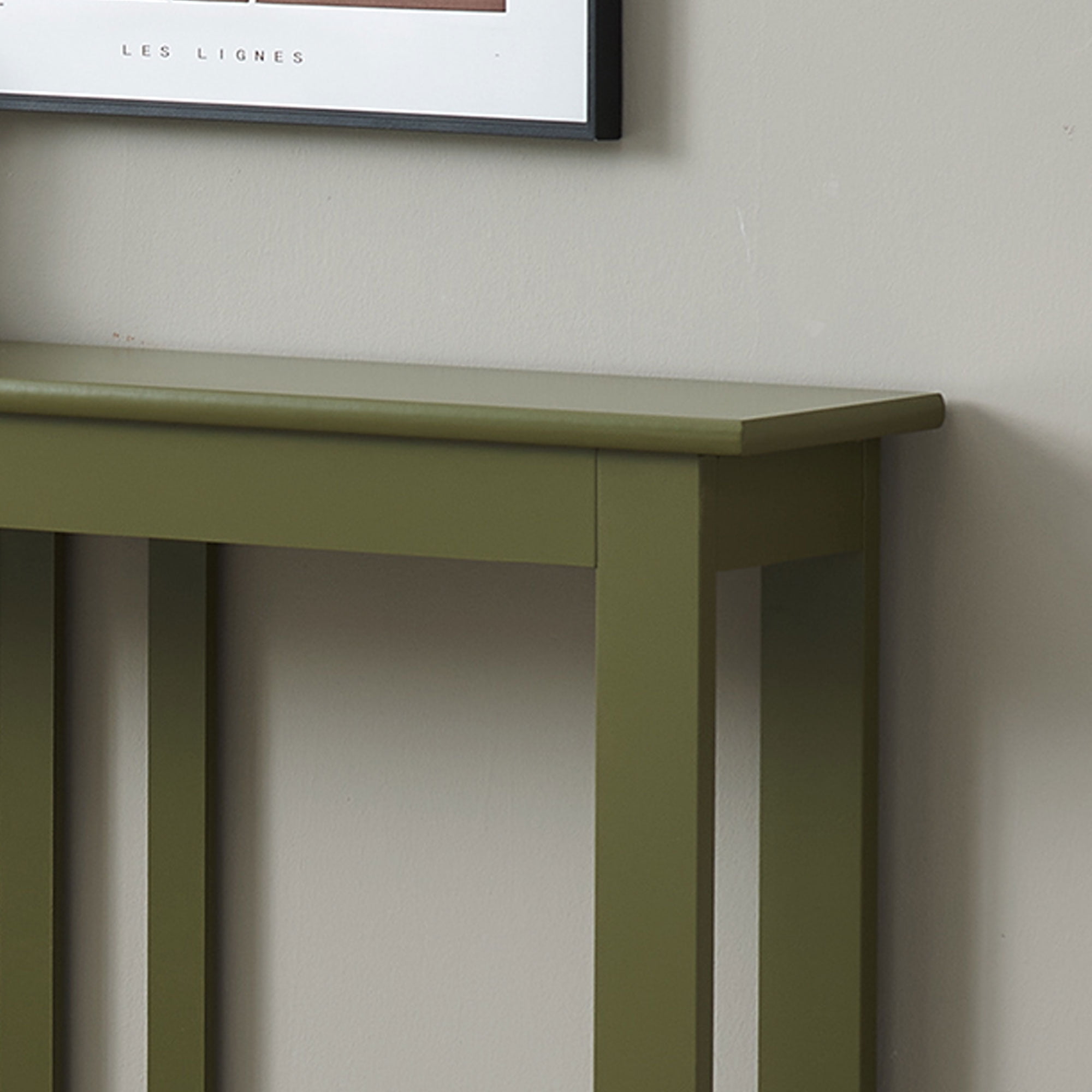 Kings Brand Furniture - Entryway Table - Narrow Console Table - Console Table with Storage - Hallway Decor - Wood Console Tables for Entryway - Narrow Console Sofa Side Table - Foyer - Avocado