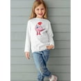 thumbnail image 2 of Bird With Santa Hat Long Sleeve Toddler -Image by Shutterstock,  3 Toddler, 2 of 4