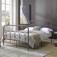 thumbnail image 2 of Hodedah Complete Metal Queen-Size Bed with Headboard-Footboard in Charcoal, 2 of 4