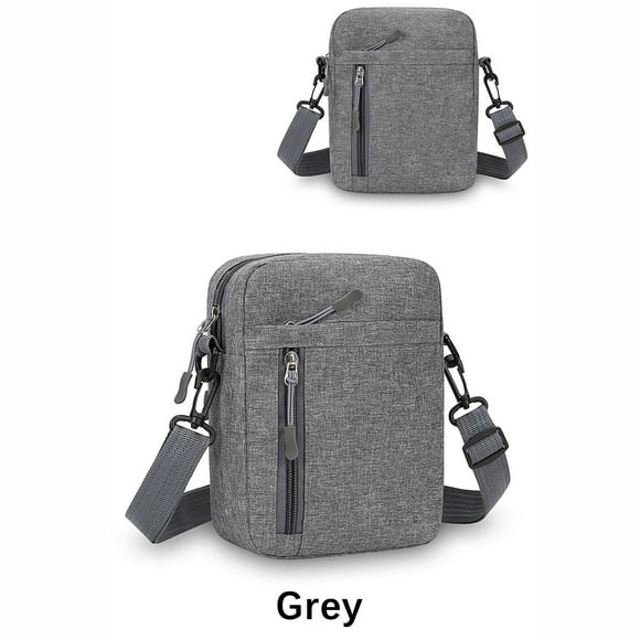 Bolso impermeable de nylon para hombre | Organizador de viajes casuales ligeros para bandolera | Compartimentos múltiples | Mensajero de Negocios de la Moda | 15x5,5x20cm