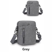 Slhenay Padded Ereader Sleeve Case for 6-7 inch Ereader Tablet Bag, Protective Cover Pouch, Nylon Crossbody Bag Light Weight Business Travel Phone Bag Gray
