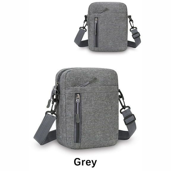 WZXPWT Shoulder Bag, Men's Casual Crossbody Bag with Waterproof Nylon Fabric, Lightweight Business Travel Messenger Bag, Stylish Everyday Phone Carrier