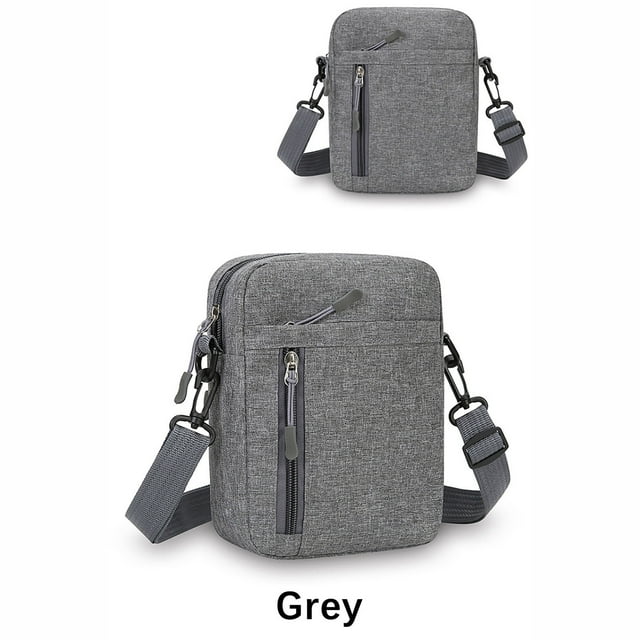 Bolso de hombro informal para hombre | Bolso bandolera de nailon impermeable | Bolso ligero para teléfono de negocios con múltiples compartimentos