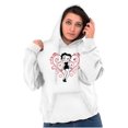 thumbnail image 5 of Betty Boop Heart Love Sassy Cartoon Hoodie Sweatshirt Women Brisco Brands L, 5 of 6