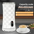 thumbnail image 3 of Mousseur à Lait Électrique 4-en-1 400 W Automatique Mousse Chaude et Froide, 3 of 8