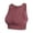 Red, variant on Women Sports Bras Wireless Breathable Mesh Shockproof Padded Athletic Running High Neck Bra Solid Fitness Yoga Sport Tops Vest