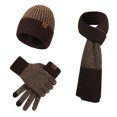 thumbnail image 2 of Lilgiuy Three Pieces Of Warm Autumn And Winter Suit Mixed Color Knitted Woolen Thick Hats, Scarves And Gloves, 2 of 6