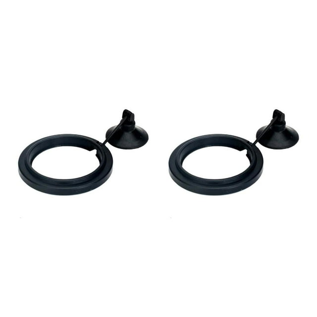 Greeniant Alimentador de alimentos para peces, accesorios de plástico para el hogar, mantiene la malla de residuos de agua, comederos de pesca de varios negro 7.5 cm 2piezas Greeniant CBP103131