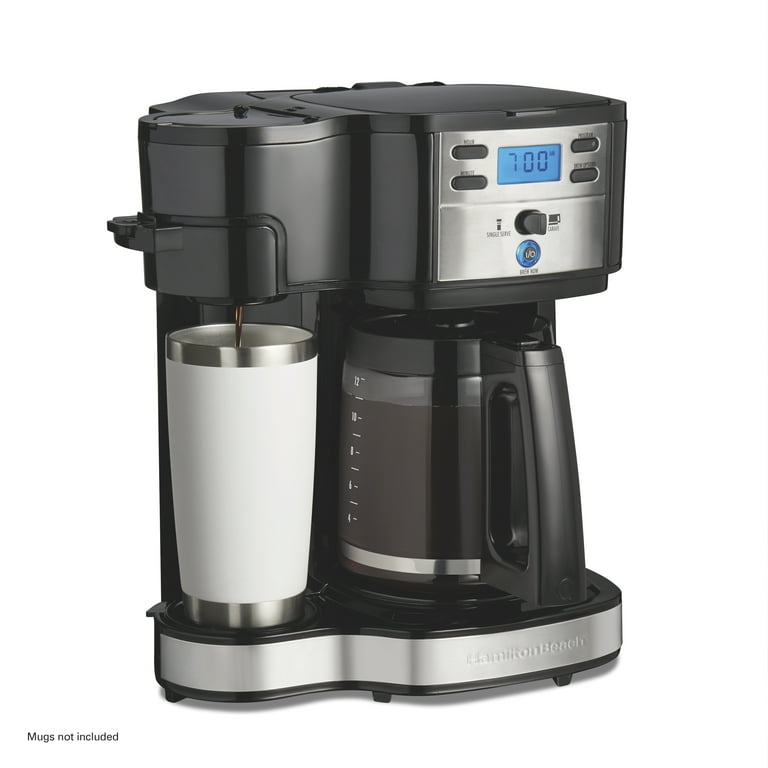 Coffee Maker 2-Way Brewer Single Serve/12-Cup Coffee Pot